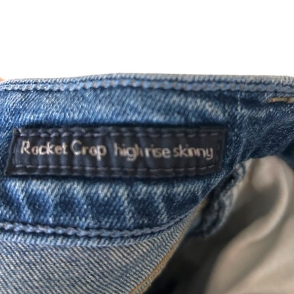 Citizens of Humanity Rocket Crop High Rise Ripped Skinny Jeans - Picture 11 of 15